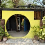 Entrance to mosaic school Chon Buri