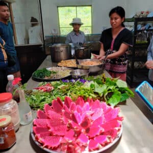 Punpun permaculture farm organic food in kitchen